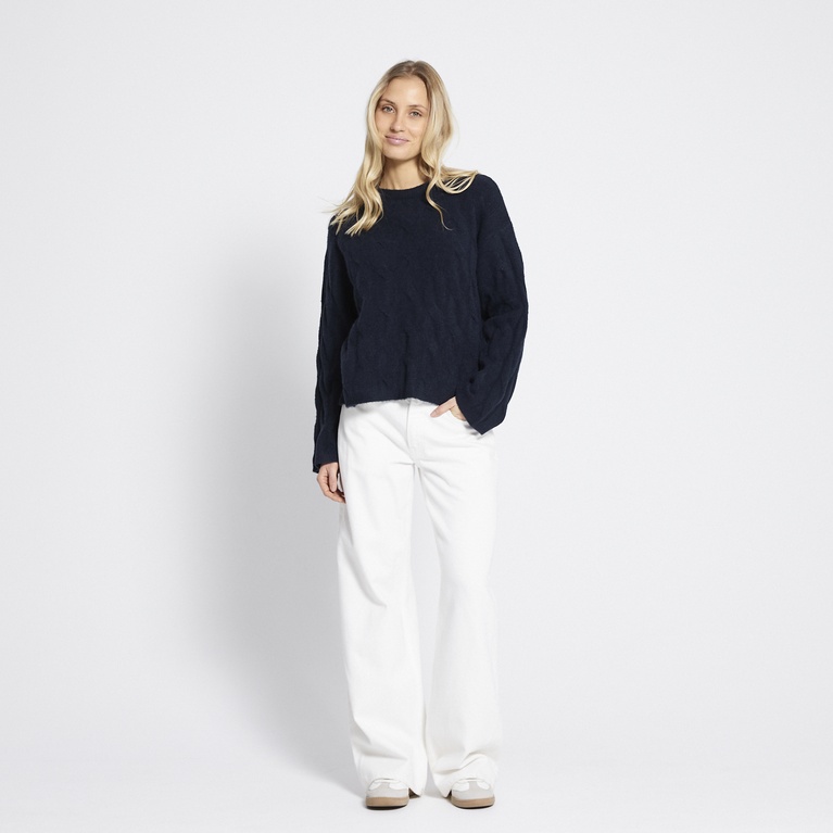 Cable-knit sweater "Alexia"